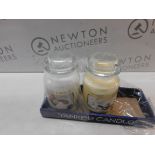 1 SET OF 2 YANKEE CANDLES VANILLA AND SOFT BLANKET RRP Â£24.99