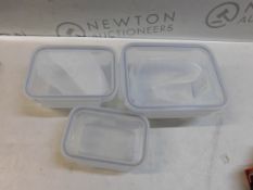 1 SET OF 3 GLASSLOCK CONTAINERS RRP Â£29