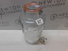 1 KILNER GLASS DRINKS DISPENSER 8L RRP Â£29