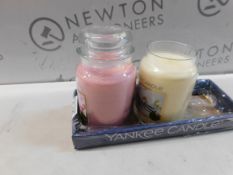 1 SET OF 2 YANKEE CANDLES VANILLA AND CHERRY BLOSSOM RRP Â£24.99