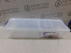 1 REALLY USEFUL PLASTIC STORAGE BOX 22 LITRE WITH 2 TRAYS RRP Â£24.99