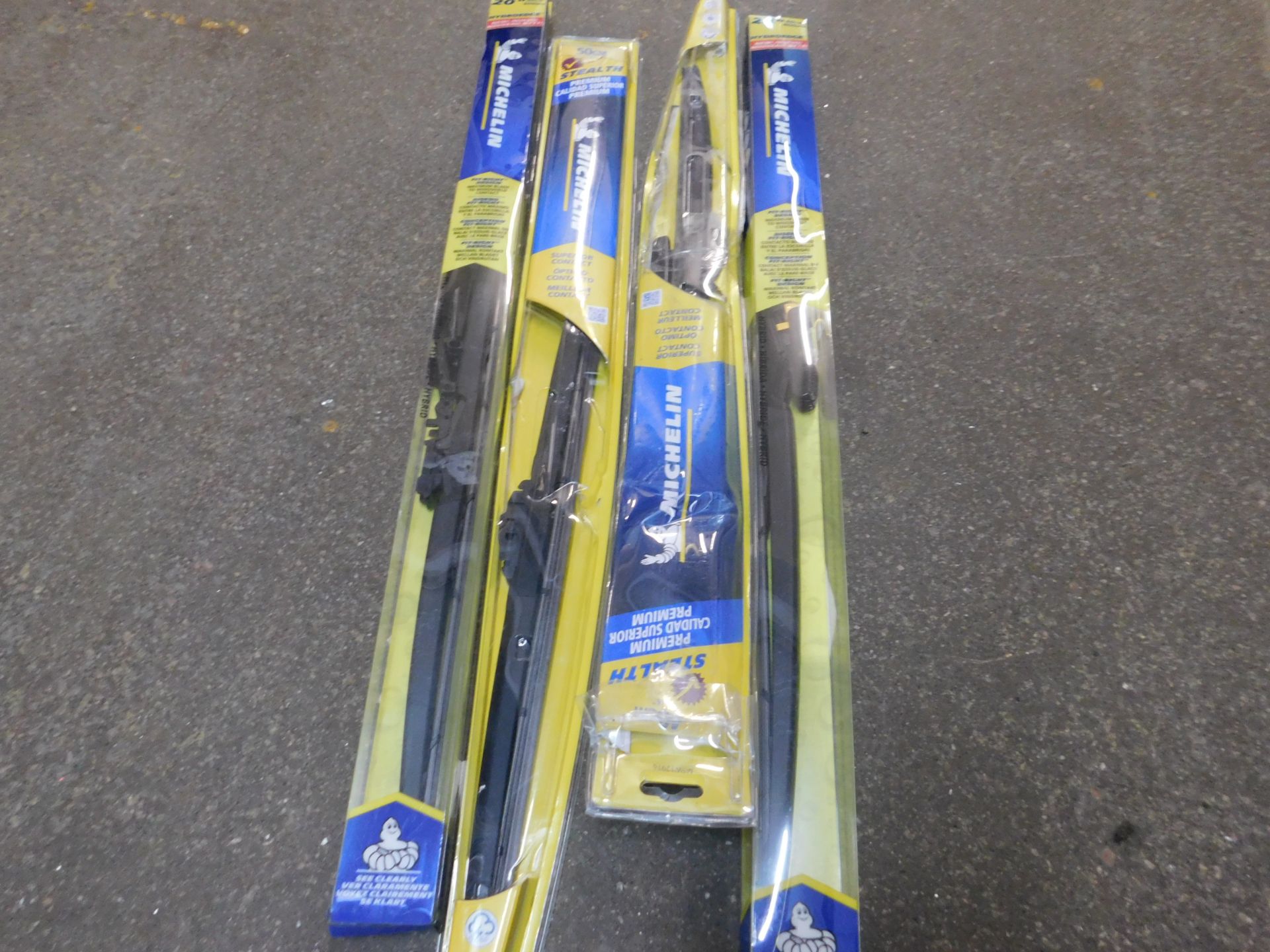 4 PACKS MICHELIN STEALTH WIPER BLADES IN VARIOUS SIZES RRP Â£59