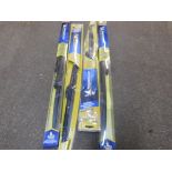 4 PACKS MICHELIN STEALTH WIPER BLADES IN VARIOUS SIZES RRP Â£59