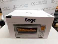 1 BOXED SAGE 25 LITRE 2400W SMART OVEN AIR FRYER IN BLACK TRUFFLE, SOV860BTR RRP Â£299