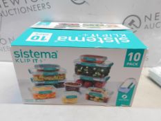 1 BOXED SISTEMA KLIP IT PLUS FOOD STORAGE SET RRP Â£34.99