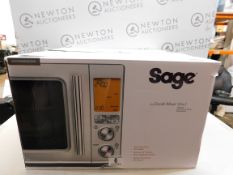 1 BOXED SAGE 32 LITRE 1100W THE COMBI WAVE 3 IN 1 MICROWAVE IN BLACK STAINLESS STEEL