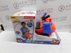 1 BOXED 14.9 INCH (38CM) KIDDIELAND ANIMATED SPIDEY ACTIVITY PLANE (12+ MONTHS) RRP Â£29