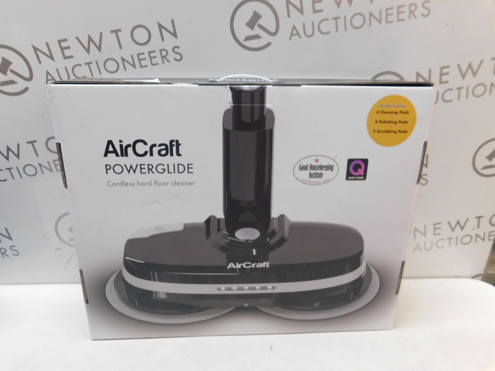 1 BOXED AIRCRAFT POWERGLIDE CORDLESS HARD FLOOR CLEANER & POLISHER RRP Â£199