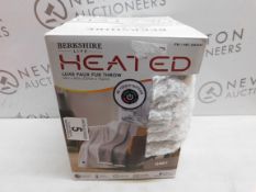 1 BOXED BERKSHIRE LIFE HEATED THROW, 127 X 152 CM RRP Â£34.99