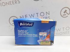 1 BOX OF BACOFOIL SAFELOC DOUBLE SEAL FOOD AND FREEZER BAGS RRP Â£12.99