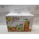 1 BOXED KING CRYSTAL ARKA GLASSWARE SET RRP Â£24.99