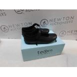 1 BOXED PAIR OF LADIES TERM FOOTWEAR MAYA BLACK SHOES UK SIZE 3 RRP Â£29