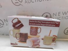 1 BOXED THE OLD POTTERY COMPANY STONEWARE MUGS RRP Â£19.99