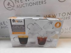 1 BOXED MESA DOUBLE WALL MUG SET RRP Â£29.99