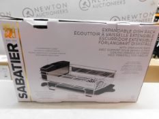 1 BOXED SABATIER EXPANDABLE DISH RACK RRP Â£44.99