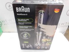 1 BOXED BRAUN MULTIQUICK 9 MQ9087X MIXER PATISSERIE WITH ACCESSORIES RRP Â£112.99