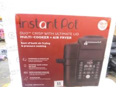 1 BOXED INSTANT POT GOURMET CRISP ULTIMATE 13-IN-1 PRESSURE COOKER & AIR FRYER, 6.2L RRP Â£249