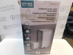 1 BOXED EKO STAINLESS STEEL 30L PEDAL BIN & 5.2L PEDAL BIN RRP Â£49