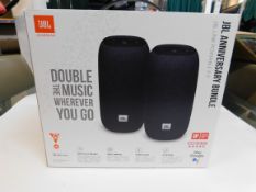 1 BOXED JBL LINK PORTABLE SMART SPEAKER IN BLACK - TWIN PACK RRP Â£99.99