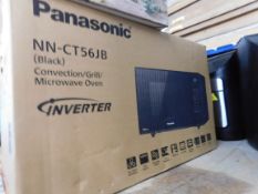 1 BOXED PANASONIC NN-CT56JB SLIMLINE COMBINATION MICROWAVE OVEN BLACK RRP Â£199