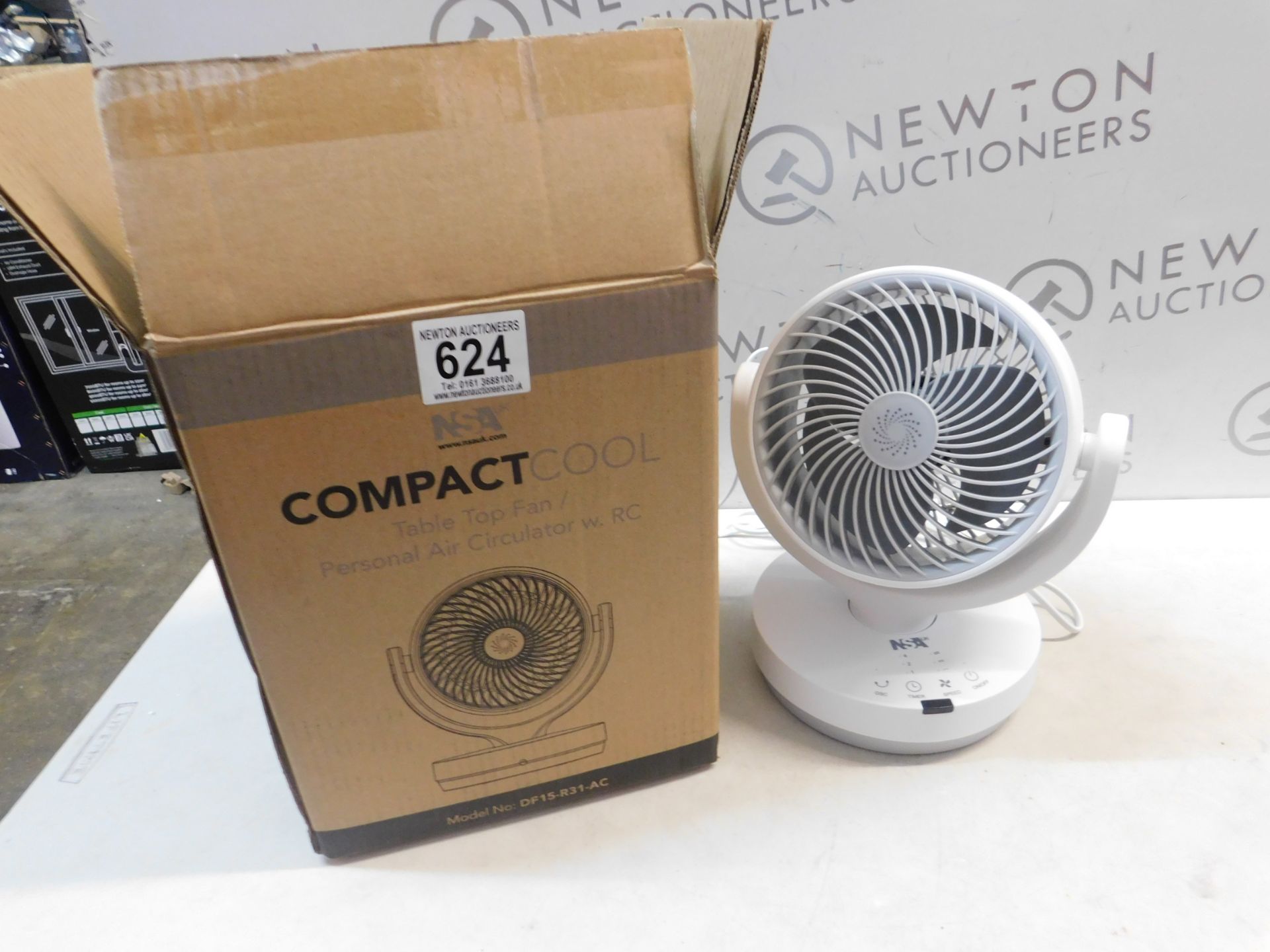 1 BOXED NSA COMPACT COOL AIR CIRCULATOR WITH REMOTE CONTROL, DF15-R31-AC RRP Â£49.99