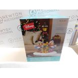 1 BOXED DISNEY 15.5 INCH (39.4CM) CHRISTMAS CAROLER TABLE TOP ORNAMENT WITH LIGHTS & SOUNDS RRP Â£