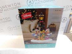 1 BOXED DISNEY 15.5 INCH (39.4CM) CHRISTMAS CAROLER TABLE TOP ORNAMENT WITH LIGHTS & SOUNDS RRP Â£