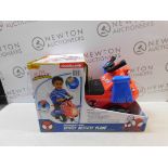 1 BOXED 14.9 INCH (38CM) KIDDIELAND ANIMATED SPIDEY ACTIVITY PLANE (12+ MONTHS) RRP Â£29