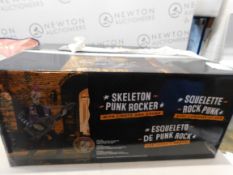 1 BOXED HALLOWEEN 6FT (1.8M) SKELETON PUNK ROCKER WITH LIGHTS & SOUNDS RRP Â£179.99