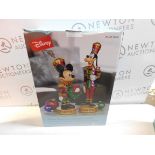 1 BOXED DISNEY 15.1 INCHES (38.5CM) CHRISTMAS MICKEY & GOOFY NUTCRACKERS WITH LED LIGHTS & SOUNDS