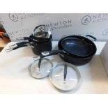 1 CIRCULON PREMIER PROFESSIONAL 10 PIECE (APPROX) HARD ANODISED PAN SET RRP Â£199