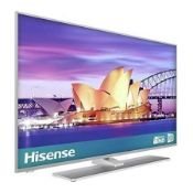 1 HISENSE H50A6550UK 50 INCH SMART 4K UHD LED TV WITH STAND AND REMOTE RRP Â£349 (WORKING, LIKE