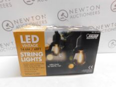 1 BOXED FEIT 48FT (14.6M) HEAVY DUTY VINTAGE LED WATERPROOF STRING LIGHTS RRP Â£89