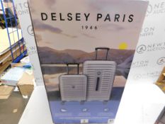 1 BOXED DELSEY 2 PIECE HARDSIDE TRUNK SET RRP Â£149.99