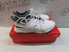 1 BOXED PAIR OF MENS PUMA MEN'S GRIP FUSION SPORT 2.0 SPIKELESS GOLF SHOES UK SIZE 9.5 RRP Â£39