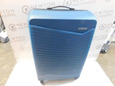 1 AMERICAN TOURISTER LARGE TEAL HARDSIDE SPINNER CASE RRP Â£99