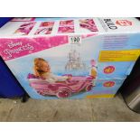 1 BOXED DISNEY PRINCESS ROYAL HORSE CARRIAGE 6 VOLT ELECTRIC RIDE ON RRP Â£249