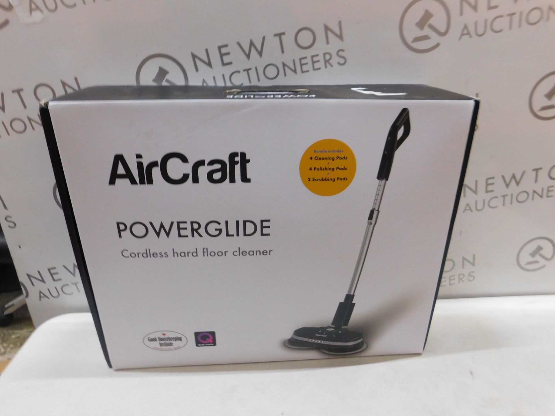 1 BOXED AIRCRAFT POWERGLIDE CORDLESS HARD FLOOR CLEANER & POLISHER RRP Â£199