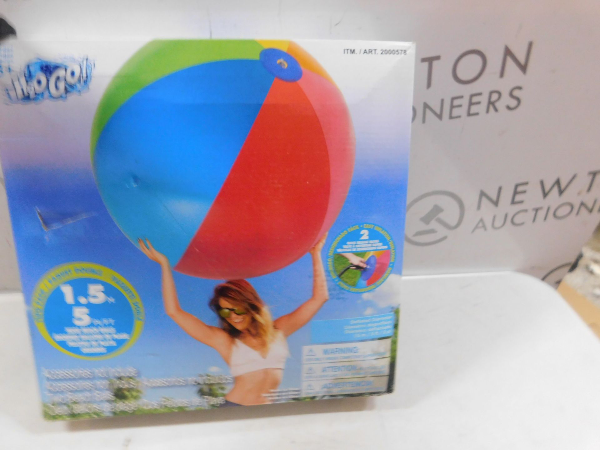 1 BOXED SET OF 2 BESTWAY 60" H2O GO INFLATABLE BEACH BALLS RRP Â£19.99