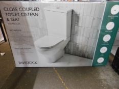 1 BOXED TAVISTOCK CLOSE COUPLED TOILET RRP Â£299