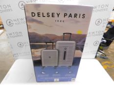 1 BOXED DELSEY 2 PIECE HARDSIDE TRUNK SET RRP Â£149.99