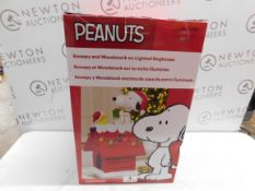 1 BOXED PEANUTS 19 INCH (48.5CM) SNOOPY AND WOODSTOCK HOLIDAY DOG HOUSE RRP Â£72.99