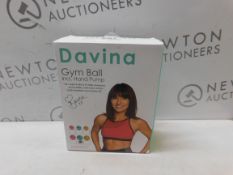 1 BRAND NEW BOXED DAVINA GYM BALL RRP Â£19