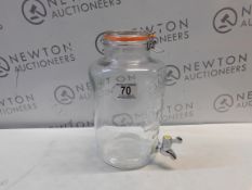 1 KILNER GLASS DRINKS DISPENSER 8L RRP Â£29