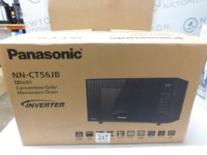 1 BOXED PANASONIC NN-CT56JB SLIMLINE COMBINATION MICROWAVE OVEN BLACK RRP Â£199