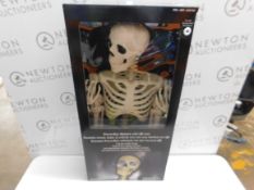 1 BOXED HALLOWEEN 5FT (1.5M) SKELETON WITH LED EYES & SOUNDS RRP Â£59