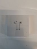 1 BRAND NEW SEALED BOXED APPLE AIRPODS WITH CHARGING CASE MODEL MV7N2ZM/A RRP Â£139.99 (POWER ON