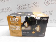 1 BOXED FEIT 48FT (14.6M) HEAVY DUTY VINTAGE LED WATERPROOF STRING LIGHTS RRP Â£89