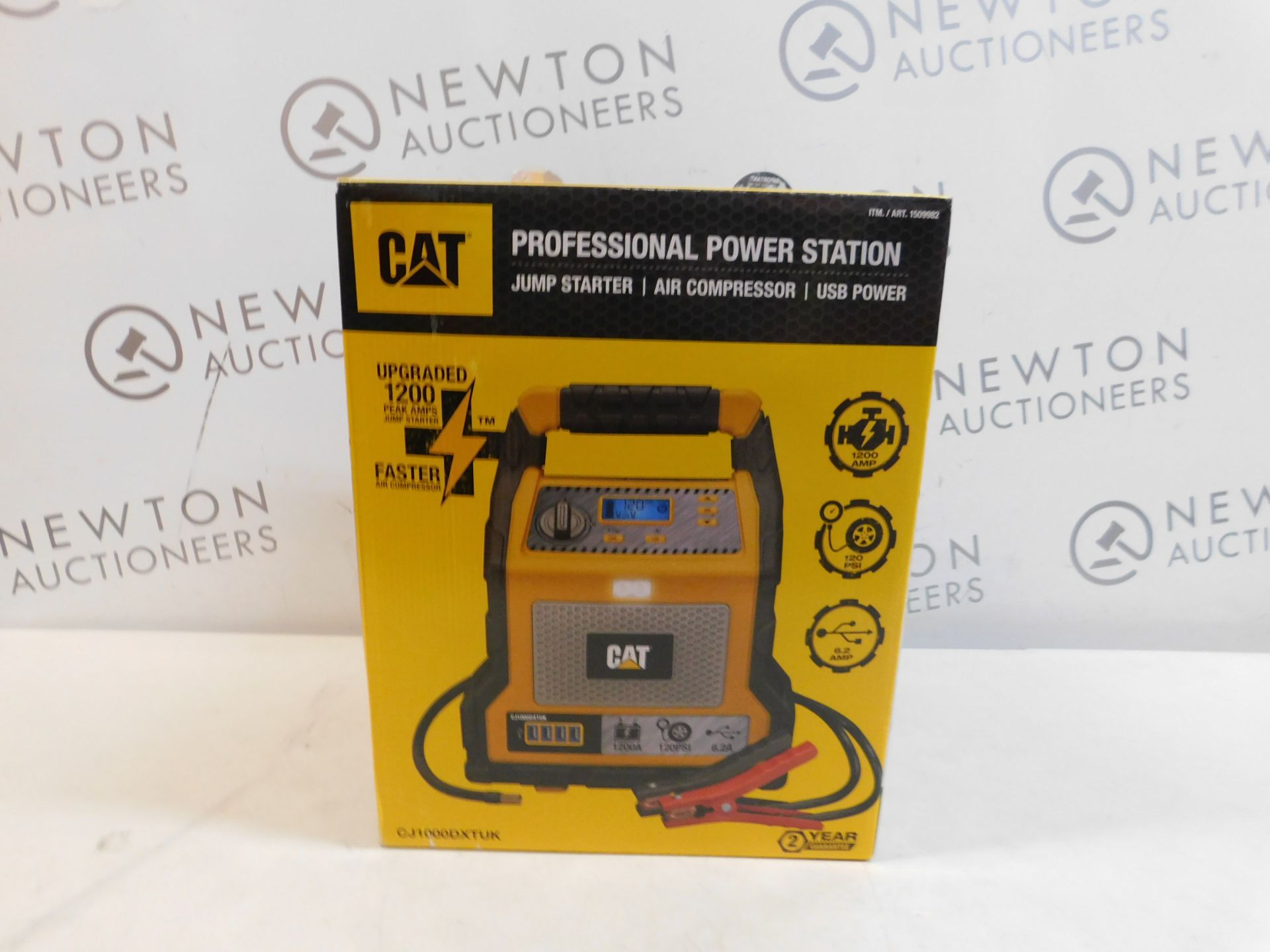 1 BOXED CAT 1200AMP JUMP STARTER, PORTABLE USB CHARGER AND AIR COMPRESSOR RRP Â£99