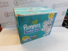 1 BOXED PAMPERS PAW PATROL BABY DRY NAPPIES SIZE 5, 186 PACK RRP Â£39.99